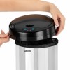 Ведро для мусора СЕНСОРНОЕ 12 л, нержавеющая сталь, черная матовая крышка, питание от 4-х батареек AA (не входят в комплект), LAIMA, 609326 в Екатеринбург — Uralhoz.ru