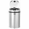 Ведро для мусора СЕНСОРНОЕ 12 л, нержавеющая сталь, зеркальная крышка, питание от 4-х батареек AA (не входят в комплект), LAIMA, 609327 в Екатеринбург — Uralhoz.ru