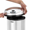 Ведро для мусора СЕНСОРНОЕ 12 л, нержавеющая сталь, зеркальная крышка, питание от 4-х батареек AA (не входят в комплект), LAIMA, 609327 в Екатеринбург — Uralhoz.ru