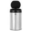 Ведро для мусора СЕНСОРНОЕ 30 л, нержавеющая сталь, черная матовая крышка, питание от 4-х батареек AA (не входят в комплект), LAIMA, 609328 в Екатеринбург — Uralhoz.ru