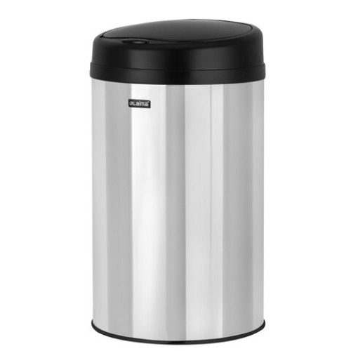 Ведро для мусора СЕНСОРНОЕ 30 л, нержавеющая сталь, черная матовая крышка, питание от 4-х батареек AA (не входят в комплект), LAIMA, 609328 в Екатеринбург — Uralhoz.ru