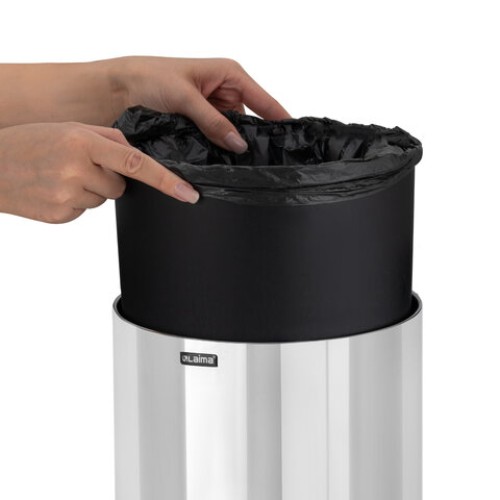 Ведро для мусора СЕНСОРНОЕ 30 л, нержавеющая сталь, зеркальная крышка, питание от 4-х батареек AA (не входят в комплект), LAIMA, 609329 в Екатеринбург — Uralhoz.ru