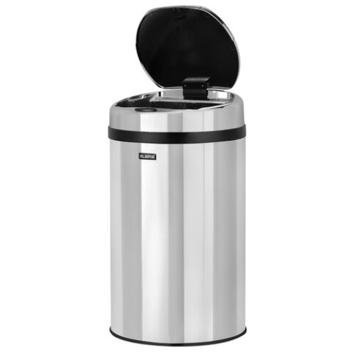 Ведро для мусора СЕНСОРНОЕ 30 л, нержавеющая сталь, зеркальная крышка, питание от 4-х батареек AA (не входят в комплект), LAIMA, 609329 в Екатеринбург — Uralhoz.ru