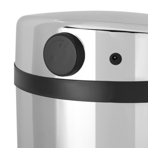 Ведро для мусора СЕНСОРНОЕ 30 л, нержавеющая сталь, зеркальная крышка, питание от 4-х батареек AA (не входят в комплект), LAIMA, 609329 в Екатеринбург — Uralhoz.ru