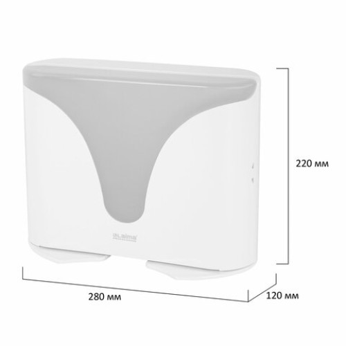 Диспенсер для полотенец EXTRA LAIMA PROFESSIONAL, (Система H2), Z-сложения, белый, ABS-пластик, 609472, 303368 в Екатеринбург — Uralhoz.ru
