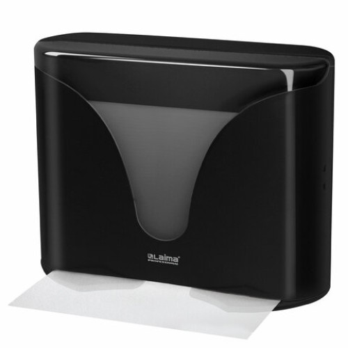 Диспенсер для полотенец EXTRA LAIMA PROFESSIONAL, (Система H2), Z-сложения, черный, ABS-пластик, 609473, 303369 в Екатеринбург — Uralhoz.ru