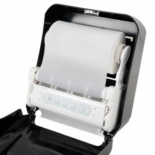 Диспенсер для полотенец в рулонах с автоотрезом листа EXTRA LAIMA PROFESSIONAL, (система H1), черный, ABS-пластик, 609476, 303053 в Екатеринбург — Uralhoz.ru