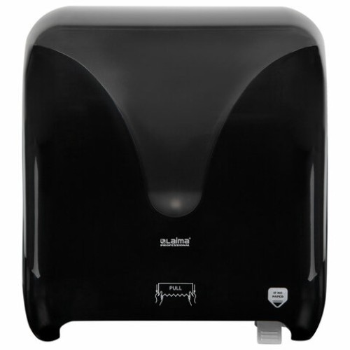 Диспенсер для полотенец в рулонах с автоотрезом листа EXTRA LAIMA PROFESSIONAL, (система H1), черный, ABS-пластик, 609476, 303053 в Екатеринбург — Uralhoz.ru