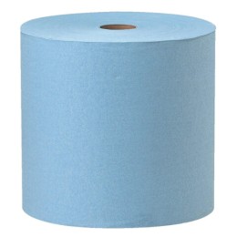 Протирочный нетканый материал KIMBERLY-CLARK Wypall X60, 1100 листов в рулоне, 31,5х34 см, голубой, 34965