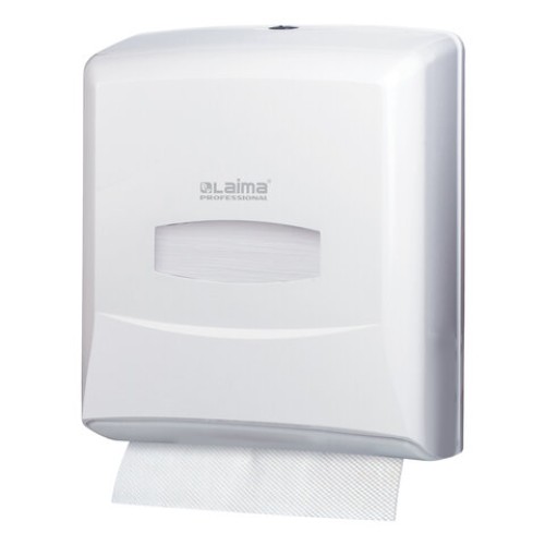 Диспенсер для полотенец LAIMA PROFESSIONAL CLASSIC (Система H3), V-сложения, белый, ABS-пластик, 601426 в Екатеринбург — Uralhoz.ru