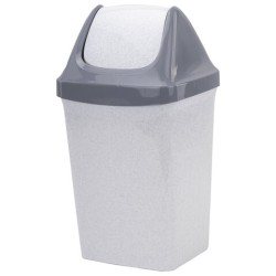 Ведро мусорное с КРЫШКОЙ (качающейся) 15 литров, 