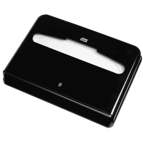 Диспенсер для покрытий на унитаз TORK (Система V1), покрытия 1/2 сложения, черный, 344088 в Екатеринбург — Uralhoz.ru