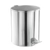 Ведро мусорное с педалью 15 литров, УСИЛЕННОЕ, хром, нержавеющая сталь, ТИТАН в Екатеринбург — Uralhoz.ru