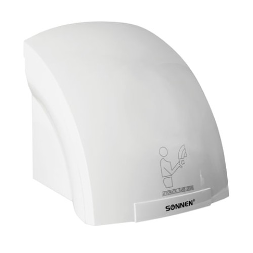Сушилка для рук SONNEN HD-688, 2000 Вт, пластиковый корпус, белая, 604192 в Екатеринбург — Uralhoz.ru