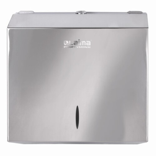 Диспенсер для полотенец LAIMA PROFESSIONAL INOX, (Система H3) V-сложения, нержавеющая сталь, зеркальный, 605697 в Екатеринбург — Uralhoz.ru