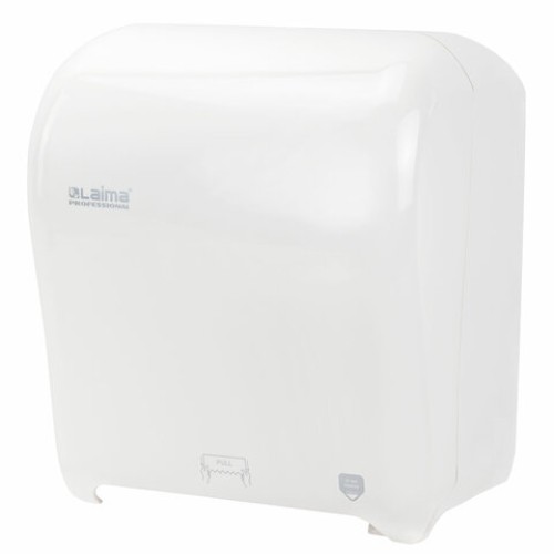 Диспенсер для полотенец в рулонах LAIMA PROFESSIONAL ORIGINAL (Система H1), механический, с автоотрезом листа, ABS-пластик, 605764 в Екатеринбург — Uralhoz.ru