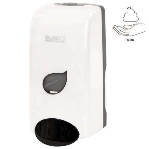 Дозатор для мыла-пены LAIMA PROFESSIONAL ECO, НАЛИВНОЙ, 1 л, белый, ABS-пластик, 606552 в Екатеринбург — Uralhoz.ru