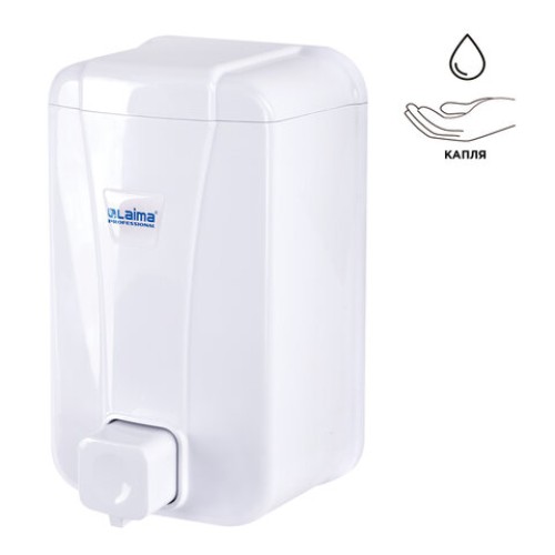 Дозатор для жидкого мыла LAIMA PROFESSIONAL LSA, НАЛИВНОЙ, объем 1 л, цвет белый, 607995, 3430-0 в Екатеринбург — Uralhoz.ru