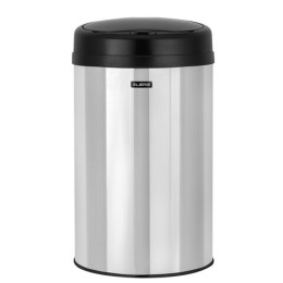 Ведро для мусора СЕНСОРНОЕ 30 л, нержавеющая сталь, черная матовая крышка, питание от 4-х батареек AA (не входят в комплект), LAIMA, 609328