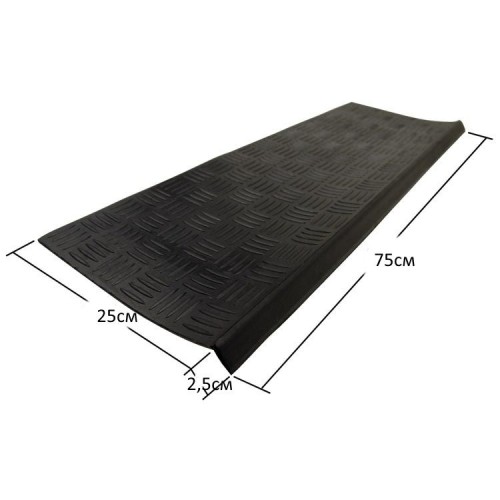 Проступь на ступени резиновая 25 x 75 см. высота 6 мм. в Екатеринбург — Uralhoz.ru