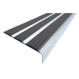 Угол-порог алюминиевый с тремя резиновыми вставками