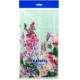 Скатерть ПВД 120х180 (35 мкм) Мятное утро (1/50 шт.) Интерпак