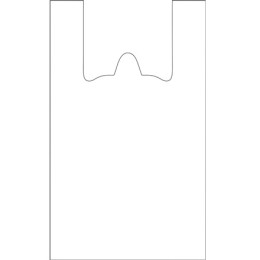 Пакет-майка ПНД 29+15х50 (15 мкм) белая (100/1000 шт.)