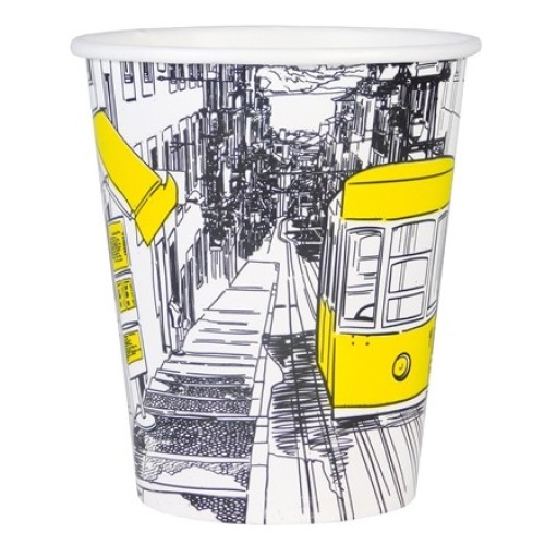 Стакан ГН 250 мл (d-80 мм) бумажный Города (50/1000 шт.) ViRiDo в Екатеринбург — Uralhoz.ru