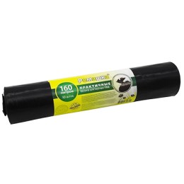 Мешок д/мусора ПВД 160 л (10 шт.) рулон Ромашка ПРАКТИЧНЫЕ (1/15 шт.) ВР-0080Н