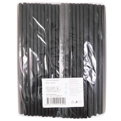 Трубочки бумажные (6х197мм) черные (200 шт.) Gratias (1/40 упак.) АКЦИЯ