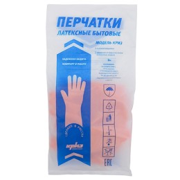 Перчатки резиновые КРИЗ L (1 пара) (1/200 шт.) Россия