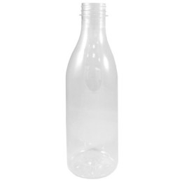 Бутылка  ПЭТ 1,0 л (бесцветная) ВЫСОКОЕ ГОРЛО (D-3.8 см) (50 шт.)
