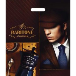 Пакет с прорубной ручкой ПВД 40х47 (45 мкм) Баритон (50/500 шт.) Интерпак