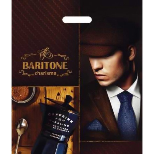 Пакет с прорубной ручкой ПВД 40х47 (45 мкм) Баритон (50/500 шт.) Интерпак в Екатеринбург — Uralhoz.ru