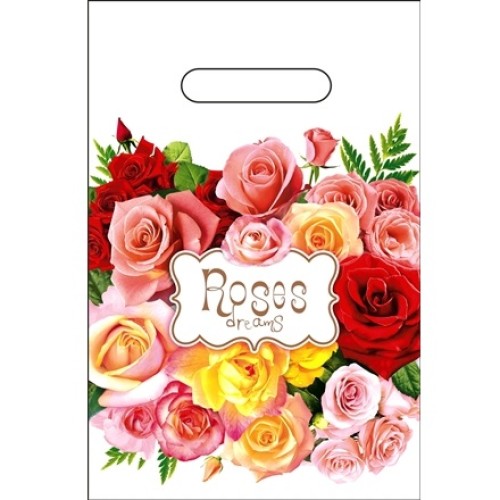 Пакет с прорубной ручкой ПВД 20х30 (30 мкм) Грезы (100/2000 шт.) Интерпак в Екатеринбург — Uralhoz.ru