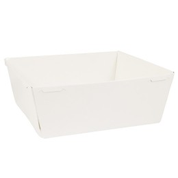 Упаковка квадратная SmartPack 550 Дно БЕЛЫЙ 130х130х40 (50/450 шт.) OSQ