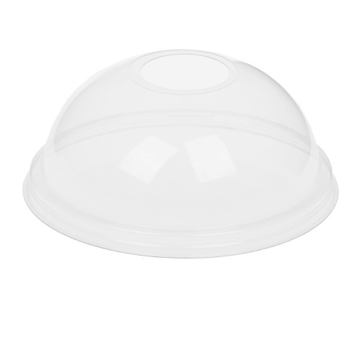 Крышка к стакану ПЭТ купольная с отверстием D-95 мм, h-40 мм (50/1000 шт.) ПолиЭР в Екатеринбург — Uralhoz.ru