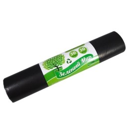 Мешок д/мусора ПВД 30 л (30 шт.) рулон 25 мкм Зеленый Мир (1/25 шт.)