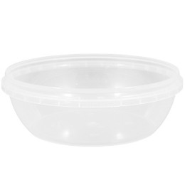 Контейнер плошка 500 мл (Н-49, D-145) упорное кольцо+конт.замок (400 шт.) Перинт б/к