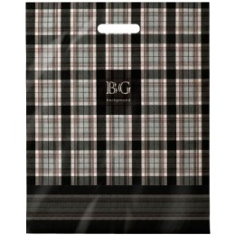 Пакет с прорубной ручкой ПВД 40х50 (80 мкм) Бэкграунд (50/500 шт.) Интерпак