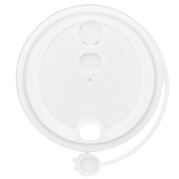 Крышка для стакана (d-80 мм) с питейником белая МАТОВАЯ Talgon (50/950 шт.)