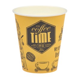 Стакан ГН 300 мл (d-90 мм) бумажный Cafe time (50/800 шт.) ViRiDo