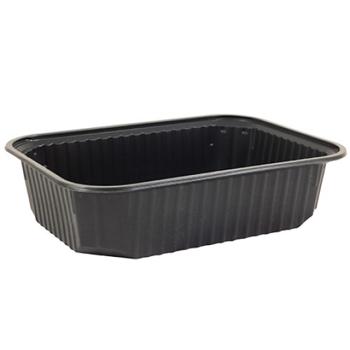 Плоское Дно контейнера  750 г (186х132х46) BRO PACK (100/500 шт.) ЧЕРНОЕ в Екатеринбург — Uralhoz.ru