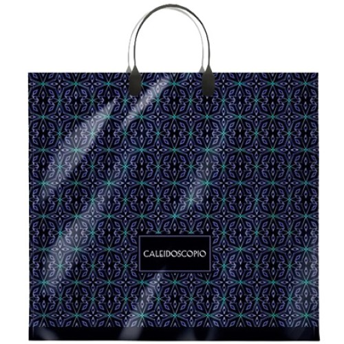 Пакет с пластиковой ручкой ПВД 37х34 (80 мкм) Калейдоскоп (10/100 шт.) Интерпак в Екатеринбург — Uralhoz.ru