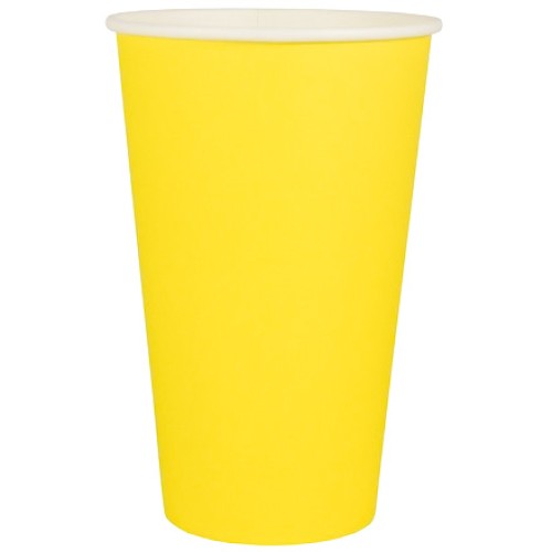Стакан ГН 400 мл (d-90 мм) бумажный Желтый (50/1000 шт.) ЛигаПак в Екатеринбург — Uralhoz.ru