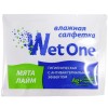 Салфетка влажная с антибакт. эффектом в инд. упаковке WetOne МЯТА+ЛАЙМ (1000 шт.) в Екатеринбург — Uralhoz.ru