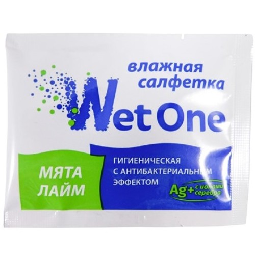 Салфетка влажная с антибакт. эффектом в инд. упаковке WetOne МЯТА+ЛАЙМ (1000 шт.) в Екатеринбург — Uralhoz.ru