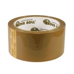 Лента клейкая (40 мкм) 48 мм х  66 м темная NOVAROLL 203 арт.0120-335Х (6/36 шт.)