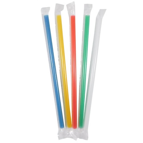 Трубочки д/BabbleTea 10х240 мм без изгиба ЦВЕТНЫЕ в ИНД.ПЭ УПАКОВКЕ (250 шт.) (1/12 шт.) АКЦИЯ в Екатеринбург — Uralhoz.ru