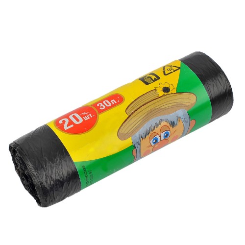 Мешок д/мусора ПНД 30 л (20 шт.) рулон ДЕД (1/80 шт.) в Екатеринбург — Uralhoz.ru